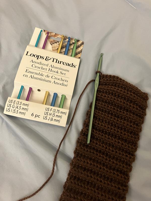 Anodized Crochet Hook Set by Loops & Threads®, E-J | Michaels