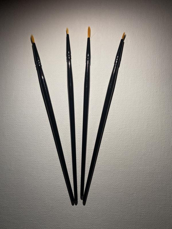 4 Piece Golden Synthetic Round Acrylic Brushes By Artist's Loft