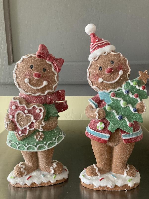 Glitzhome® Gingerbread Table Décor Set | Michaels