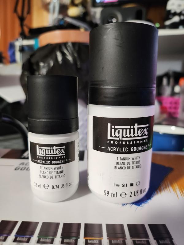 Liquitex : Professional : Acrylic Gouache : 59ml : Titanium White