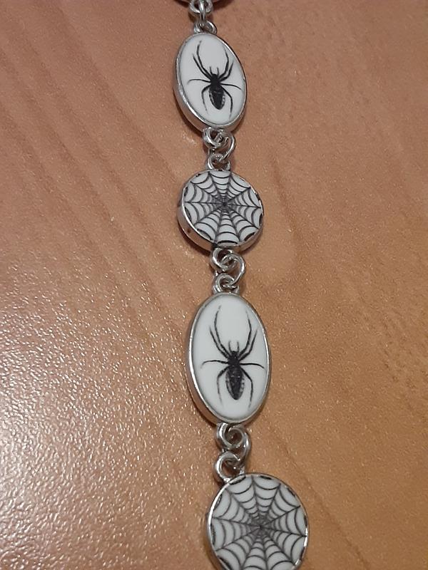 Rhodium Spider Print Metal Charms by Bead Landing™