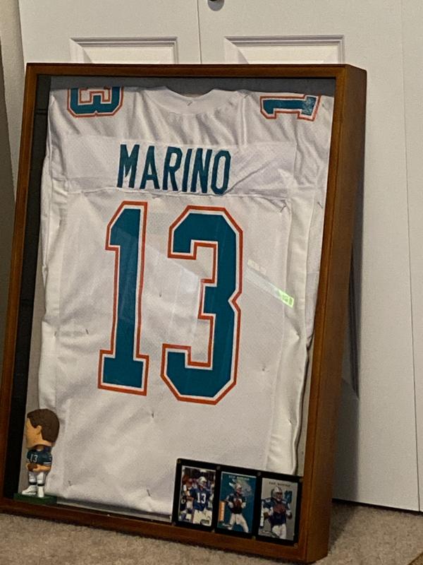 Miami Dolphins Mahogany Framed Jersey Display Case