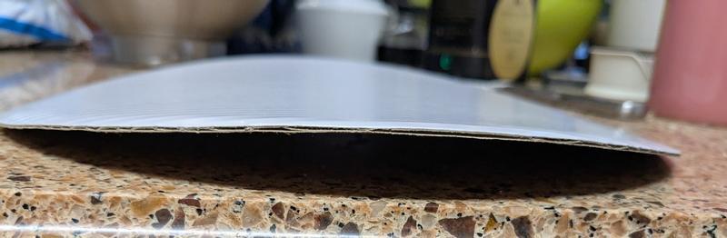 Pringle shaped cake round.