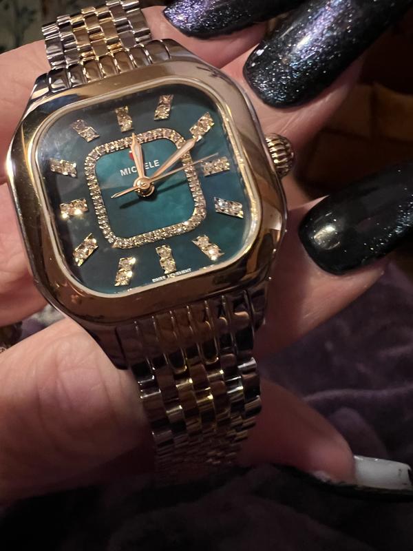 Meggie Two-Tone 18K Gold-Plated Diamond Dial Watch MWW33B000009