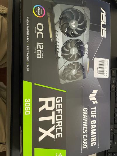 ASUS NVIDIA GeForce RTX 3060 TUF Gaming V2 Overclocked ASUS NVIDIA GeForce RTX 3060 TUF Gaming V2 Overclocked