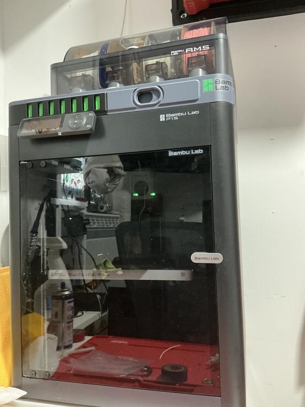 Bambu Lab P1S Combo (With AMS) 3D Printer; 2.8 Monochrome LCD
