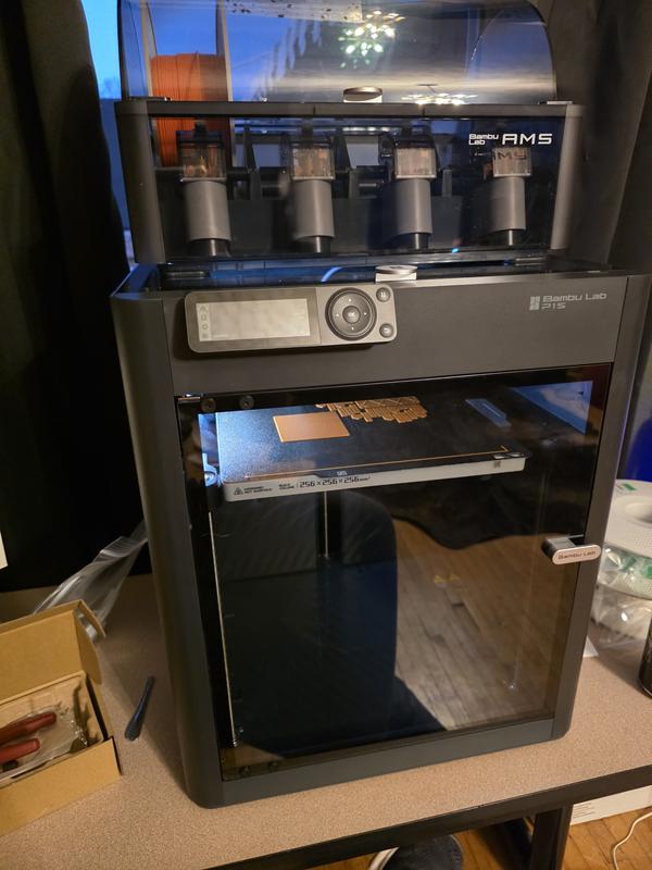 Bambu Lab P1S Combo (With AMS) 3D Printer; 2.8 Monochrome LCD