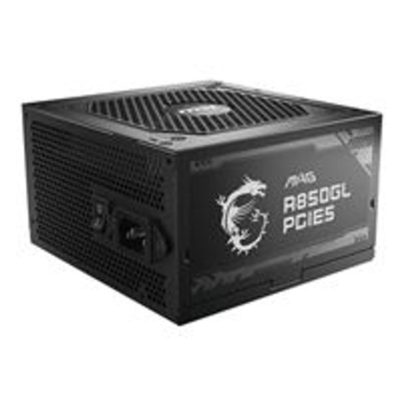 MSI MAG A850GL PCIE5 850 Watt 80 Plus Gold ATX Fully Modular