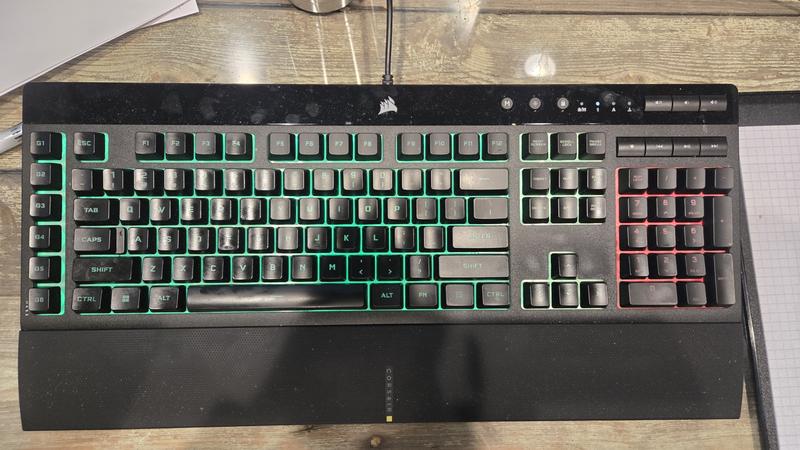 Corsair K55 RGB PRO Gaming Keyboard, Backlit RGB LED, Black