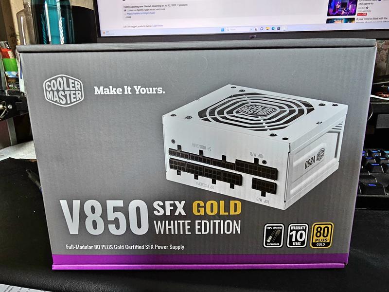 Cooler Master V850 White Edition 850 Watt 80 Plus Gold SFX Fully