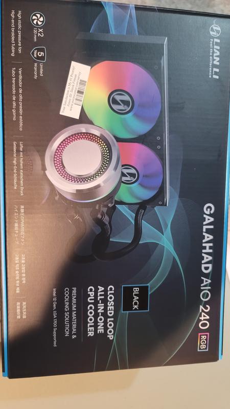 Lian-li Ac Galahad Aio360 Rgb Black Closed Loop All-in-one Cpu Cooler