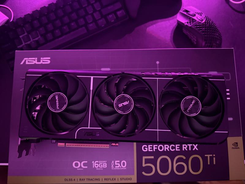ASUS NVIDIA GeForce RTX 5060 Ti Prime Overclocked Triple Fan 16GB