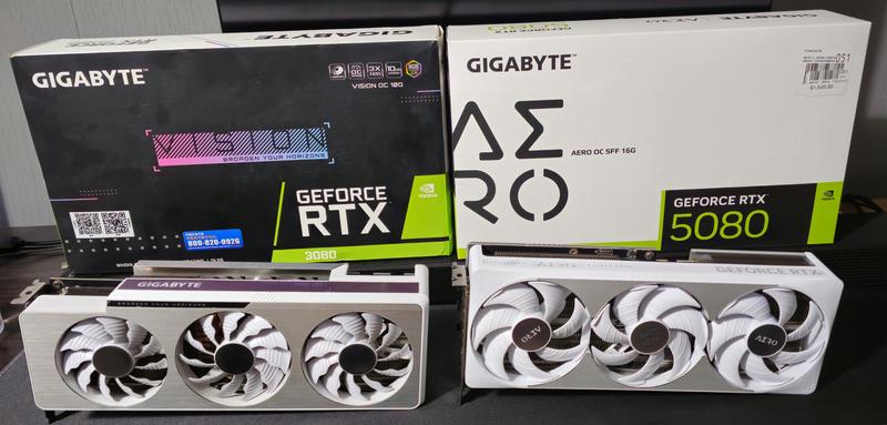 Gigabyte NVIDIA GeForce RTX 5080 AERO SFF Overclocked Triple Fan