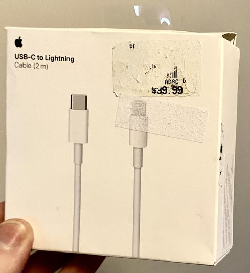 Apple 2m USB-C to Lightning Cable - Micro Center