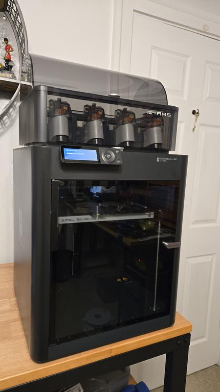 Bambu Lab P1S Combo (With AMS) 3D Printer; 2.8 Monochrome LCD
