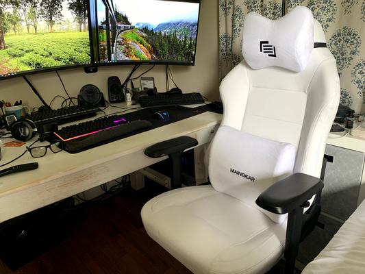 MAINGEAR FORMA R Aspen Gaming Chair White Micro Center