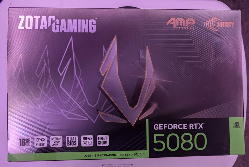Zotac NVIDIA GeForce RTX 5080 AMP Extreme Infinity Triple Fan 16GB