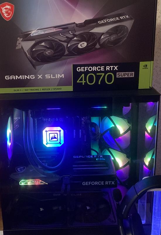 MSI NVIDIA GeForce RTX 4070 Super Gaming X Slim RGB Triple MSI NVIDIA GeForce RTX 4070 Super Gaming X Slim RGB Triple