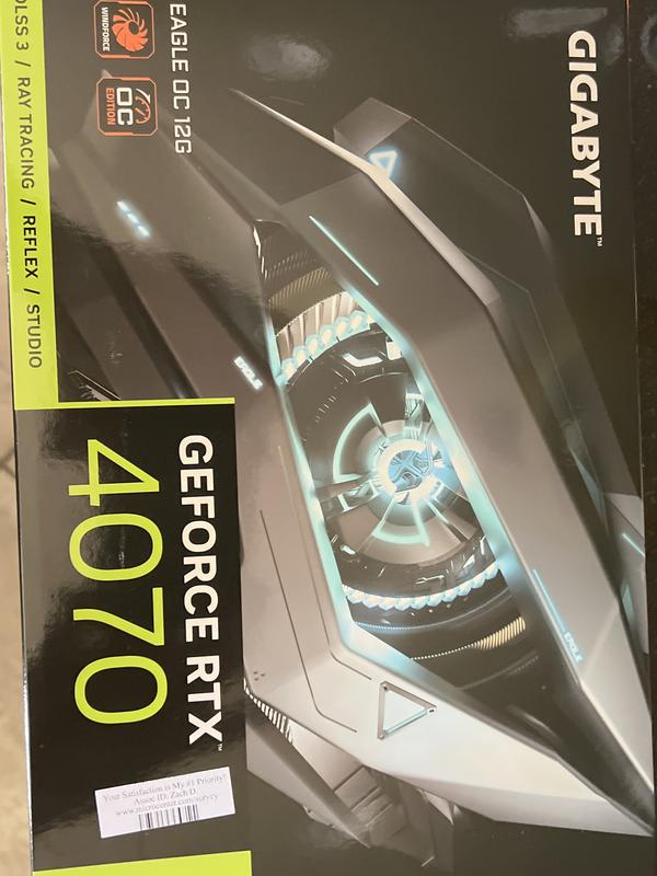 Gigabyte NVIDIA GeForce RTX 4070 Eagle Overclocked Triple Gigabyte NVIDIA GeForce RTX 4070 Eagle Overclocked Triple