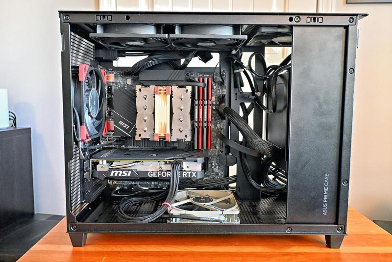 ASUS Prime AP201 microATX Mini Tower Computer Case - Black - Micro