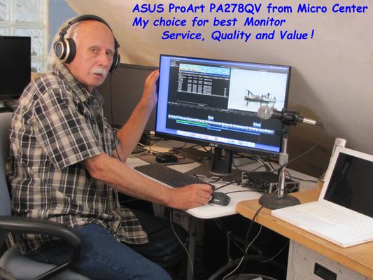 ASUS PA278QV 27 2K QHD (2560 x 1440) 75Hz LED Monitor; FreeSync; HDMI  DisplayPort; Flicker-Free - Micro Center