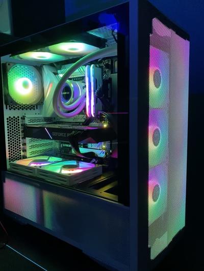 Lian Li ST120 Fluid Dynamic Bearing 120mm Case Fan - White 3 Pack