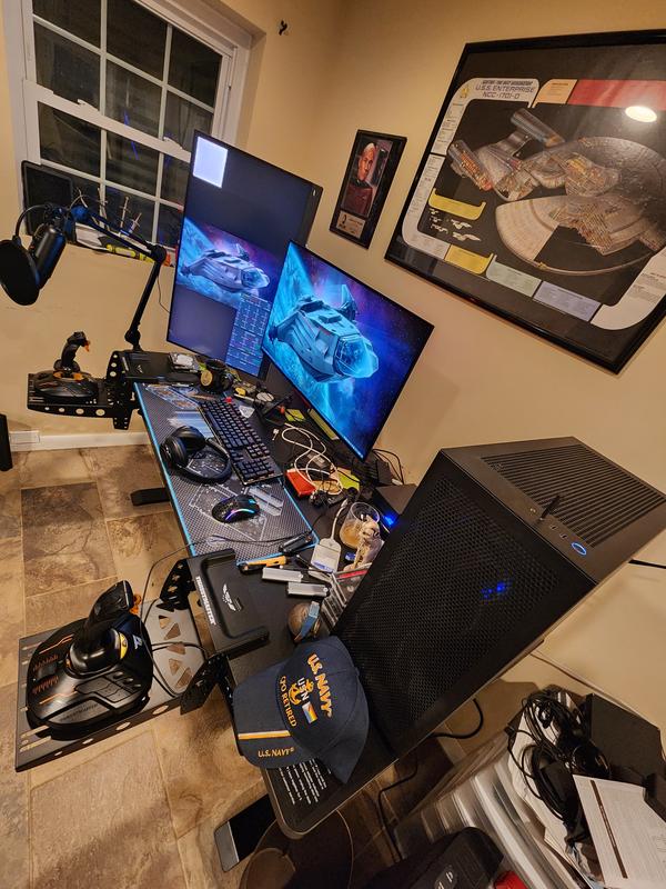 Inland Modular Gaming Desk ZB01 Black - Large; Solid One-Piece