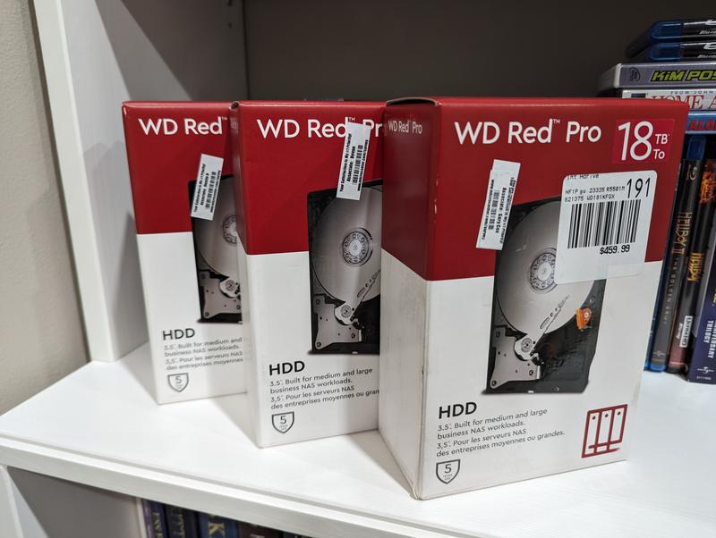 WD 18TB Red Pro 7200 RPM SATA III 6Gb/s 3.5