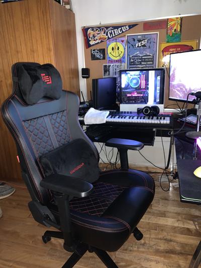 MAINGEAR FORMA GT Gaming Chair Black Red Micro Center