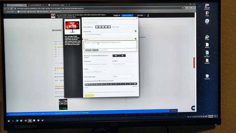 Acer Nitro XV282K V3bmiiprx 28