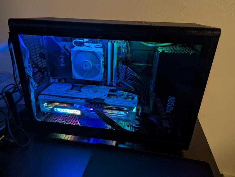 Lian Li A3 microATX Mid-Tower Tempered Glass Computer Case - Black