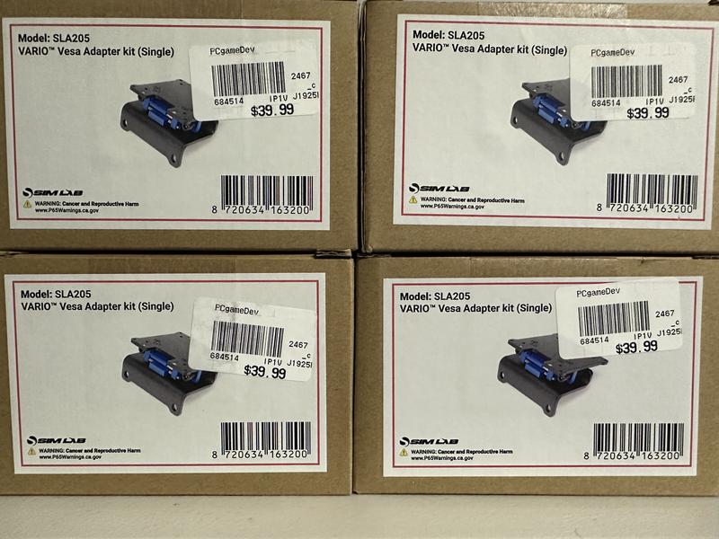 Sim-Lab Vario™ Vesaアダプター3個セット トリプルモニター Vario Vesa Adapter Kit (3 Pieces) - Puresims | DHL Express