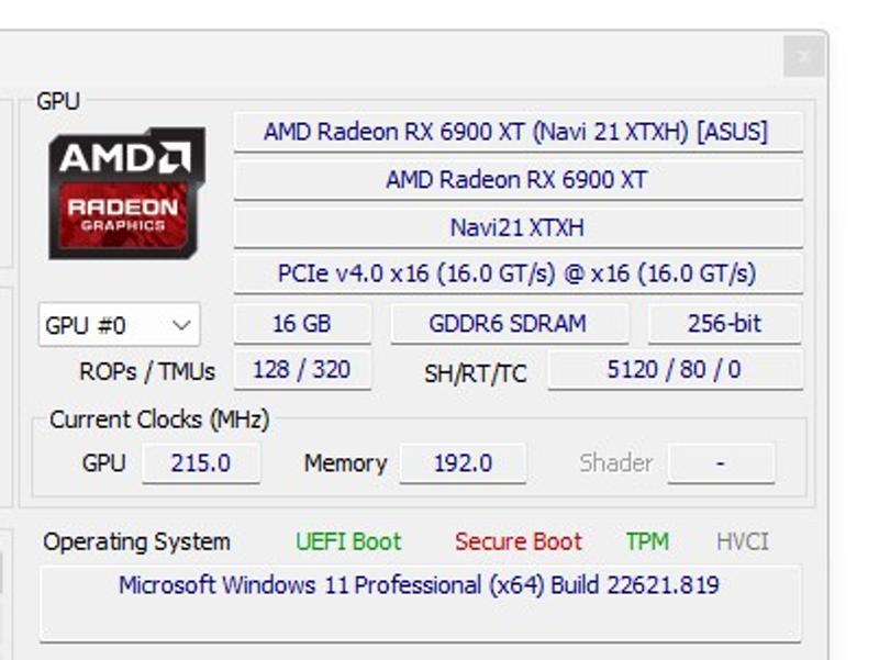 ASUS TUF Gaming Radeon RX 6900 XT OC Edition 16GB GDDR6, Graphics Card