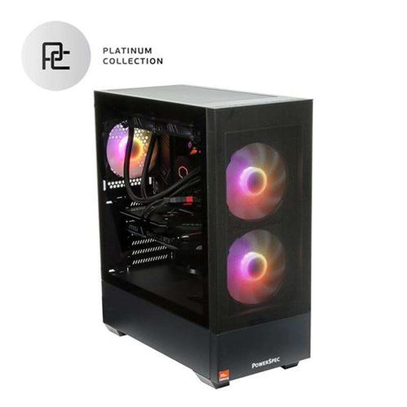 CPU GALLERIA 7800X3D 32GB 2TB RTX 4070 PowerSpec G717 Gaming PC Platinum Collection; AMD Ryzen 7 7800X3D