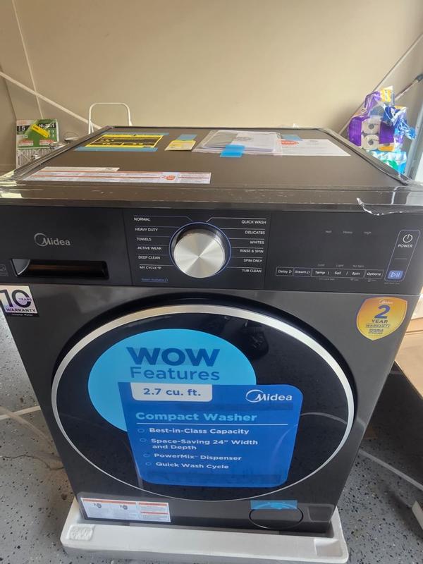 Midea Compact High Efficiency Stackable Small ( 2.7-cu ft ) Front Load ...