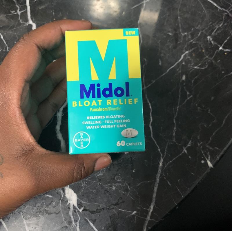 Midol Bloat Relief Caplets 60ct: Midol Bloat Relief Caplets with Pamabrom,  Relieve Bloating Symptoms Before and During Your Period, Provides Up to 6