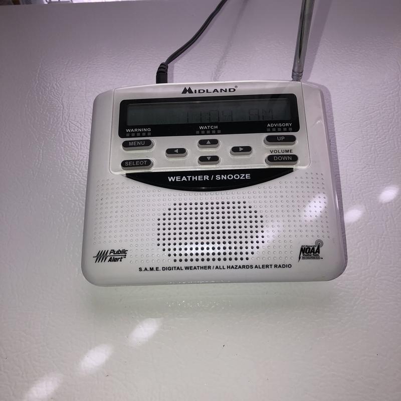 Midland WR120 Desktop Weather Alert Radio Office Depot