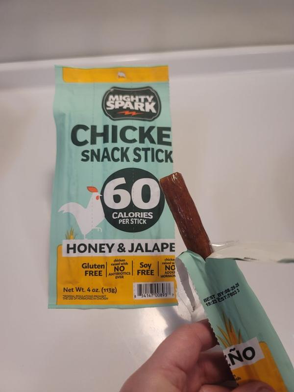 Mighty Spark Honey & Jalapeno Multipack Chicken Sticks 4-Count