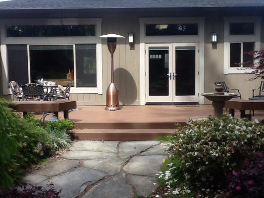 Garden View of Great Room Exterior and Milgard Products