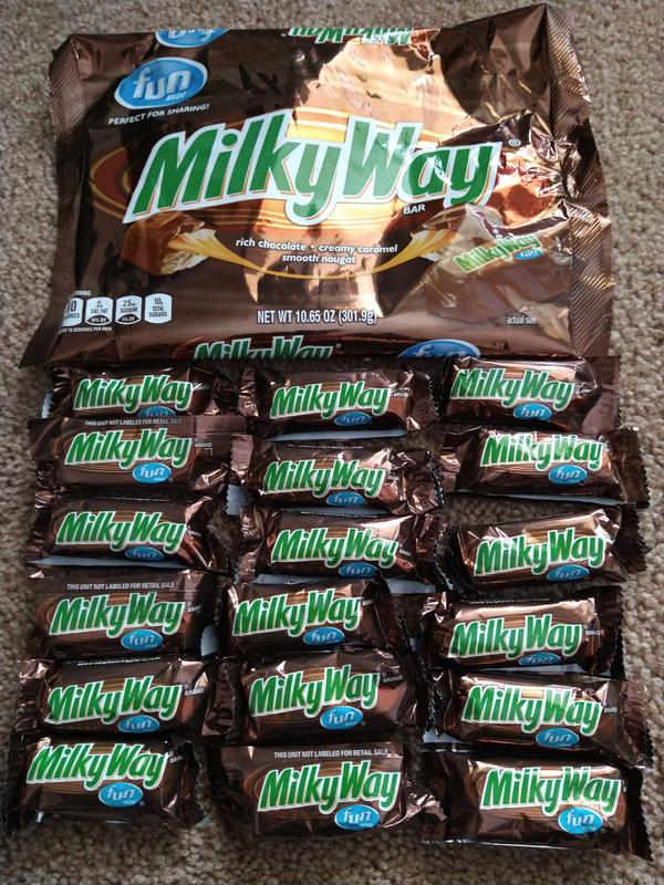 Milky Way MILKY WAY Milk Chocolate Fun Size Candy Bars Bag, 3.36 oz, 6 Pack