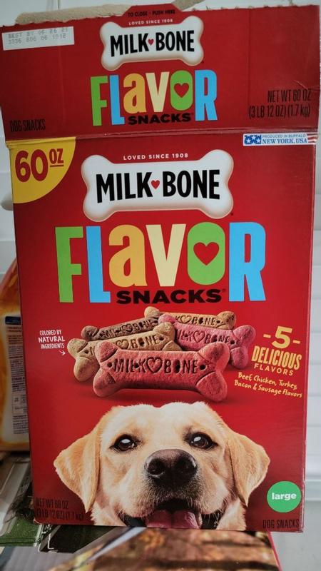 Milk Bone Flavor Snacks Large Dog Biscuits Flavored Crunchy Dog