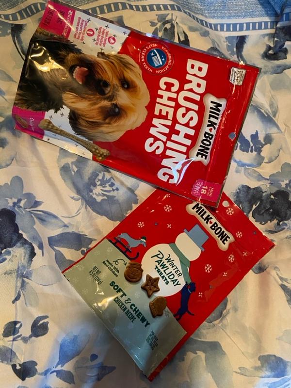 Milk-Bone Brushing Chews Daily Dental Dog Treats, Mini, oz