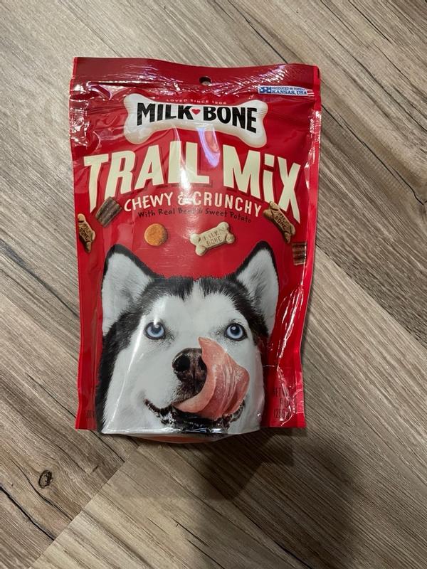 Milk bone trail mix dog treats best sale