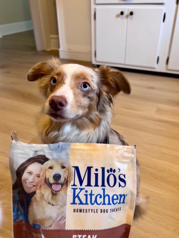 Milo s Kitchen Steak Grillers Beef Recipe With Angus Steak Dog Treats Pet Supplies Plus