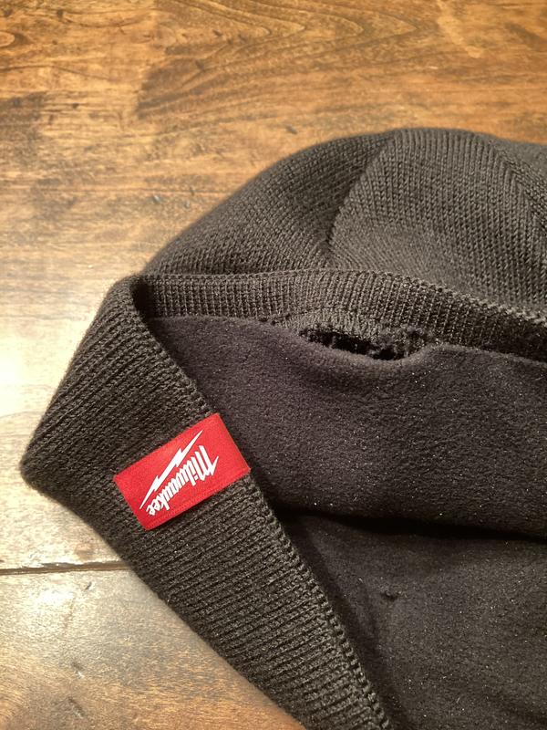 MILWAUKEE Fleece Lined Knit Hat - Black at  Men's Clothing store