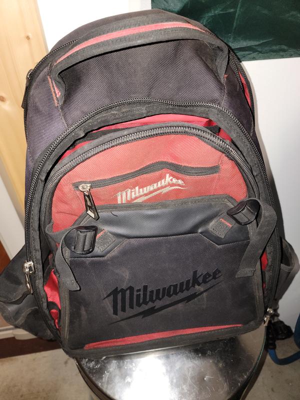 Milwaukee 48-22-8200 Water Resistant 1680D Ballistic Material Jobsite  Backpack with Laptop Pocket