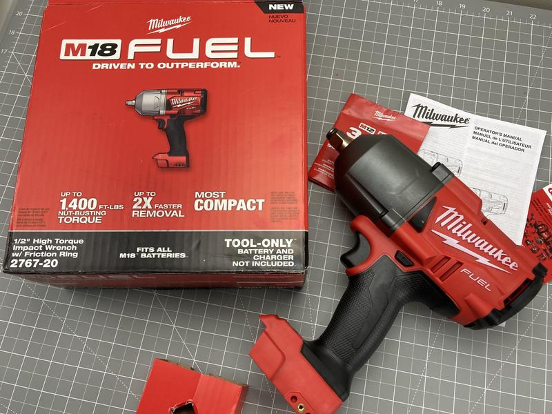 Milwaukee 2666-20 M18 18V 1/2 High Torque Cordless Impact Wrench - Bare  Tool