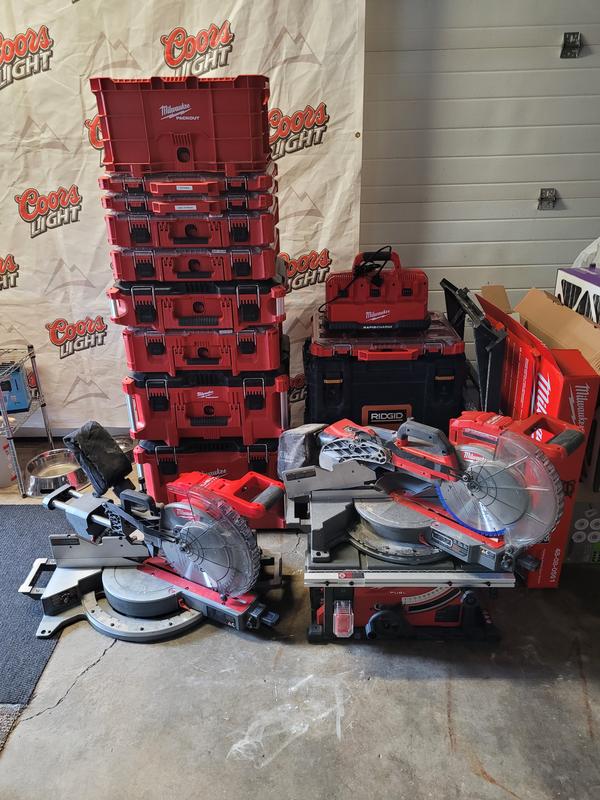 Blue ryobi packout? 8 1/4 18v mitre saw.anyone ever seen this before? :  r/Tools