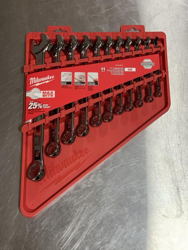 11pc SAE Combination Wrench Set | Milwaukee Tool