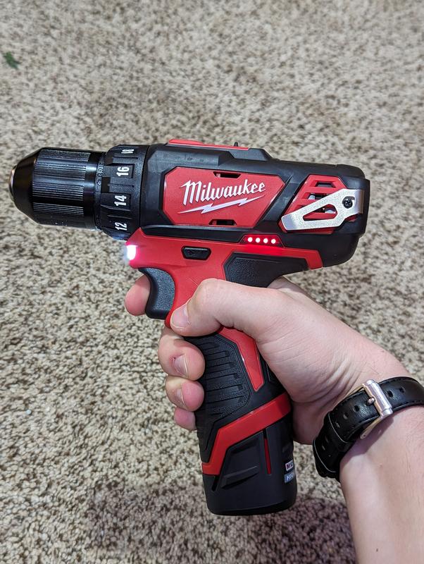 Milwaukee 2407-20 M12 12V Cordless Lithium-Ion 3/8 in. Drill/Driver Bare  Tool 